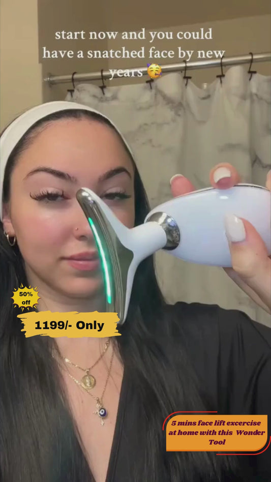 7 Colours Led Skin Care Facial Beauty Device with Vibration